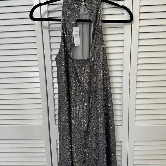 Gorgeous Loft Silver/Grey Sequin Dress – Size Small NWT - Picture 5 of 8